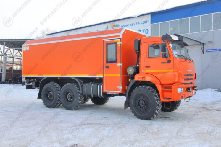 Передвижная мастерская ПАРМ АСВ КАМАЗ 43118-3027-50 с отсеком (7 мест) 0