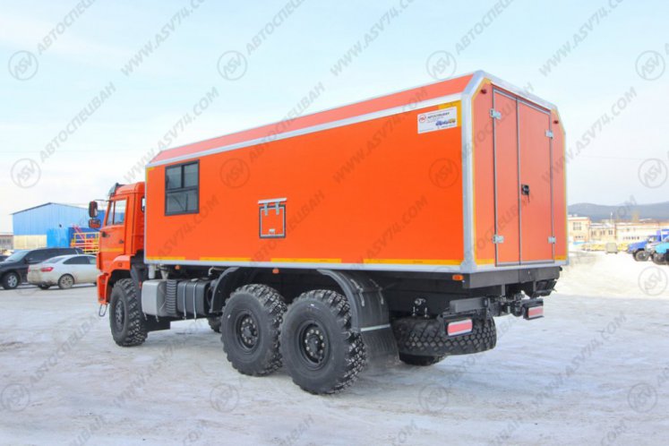 Передвижная мастерская ПАРМ АСВ КАМАЗ 43118-3027-50 с отсеком (7 мест) 2
