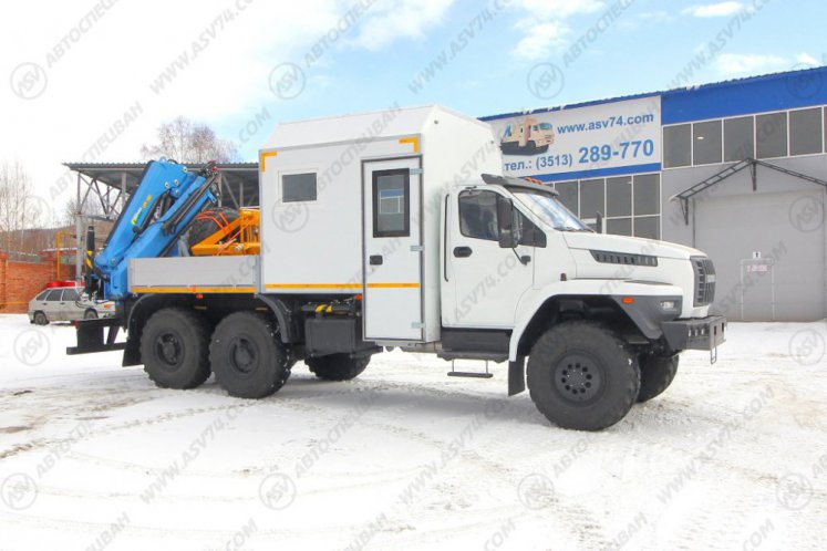 Передвижная мастерская ПАРМ УРАЛ NEXT 4320-6952-72(Е5) с КМУ ИМ-180 0
