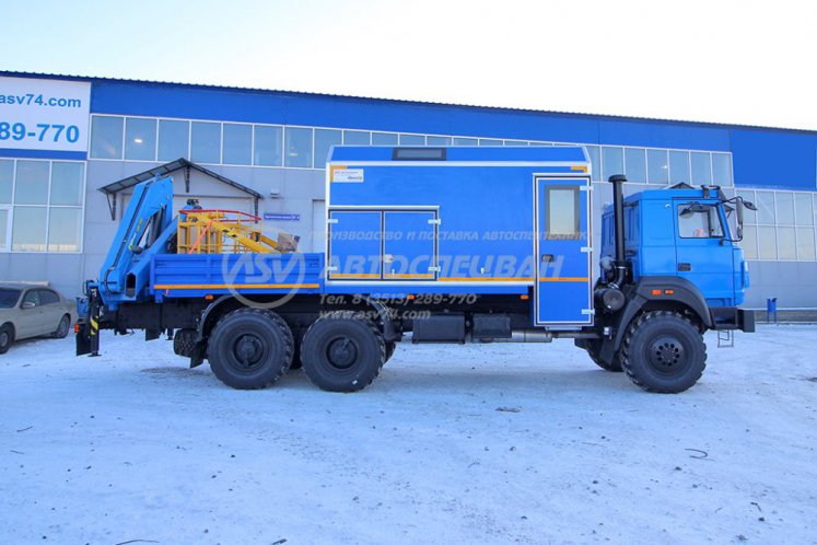 Маслостанция (без бочек) Урал 4320-4952-82 с КМУ ИМ-150 1