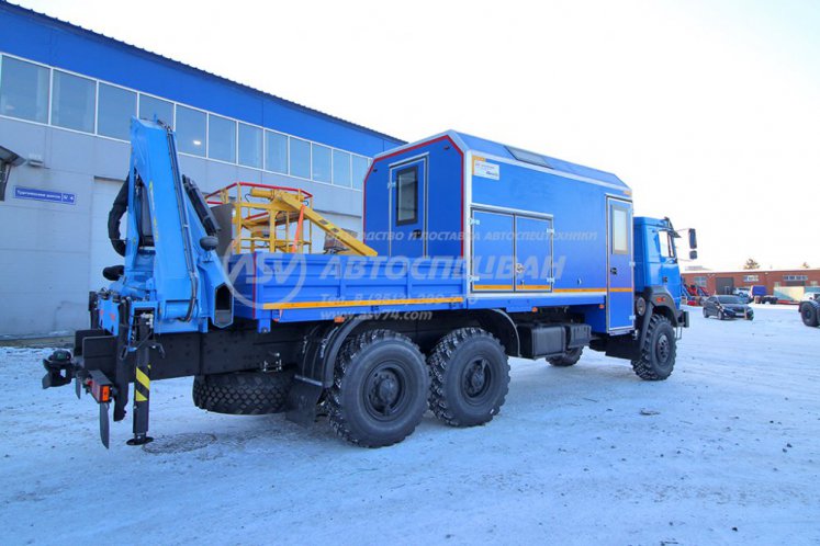 Маслостанция (без бочек) Урал 4320-4952-82 с КМУ ИМ-150 2