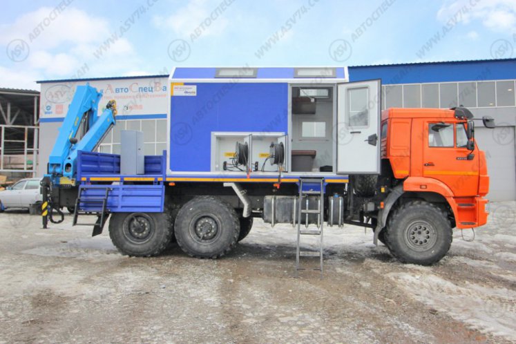 Передвижная мастерская ПАРМ КАМАЗ 43118-3086-50 с КМУ ИМ-95 5