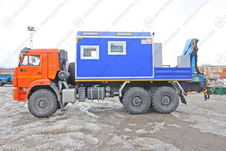 Передвижная мастерская ПАРМ КАМАЗ 43118-3086-50 с КМУ ИМ-95 7