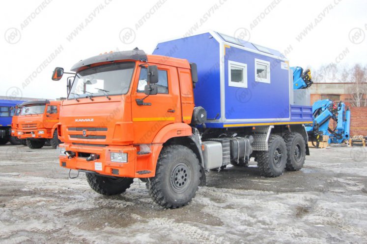 Передвижная мастерская ПАРМ КАМАЗ 43118-3086-50 с КМУ ИМ-95 8