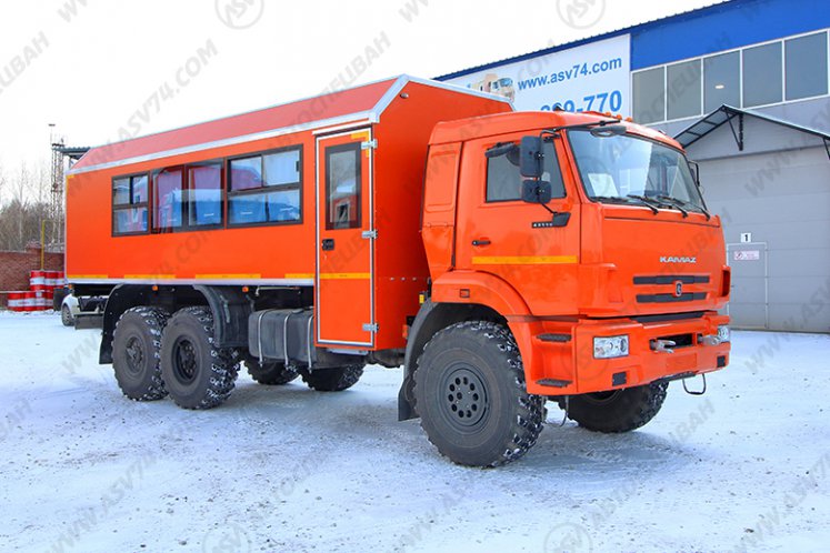 Вахтовый автобус с грузовым отсеком КАМАЗ 43118-3027-50, 20 мест (ЖД габарит) 0