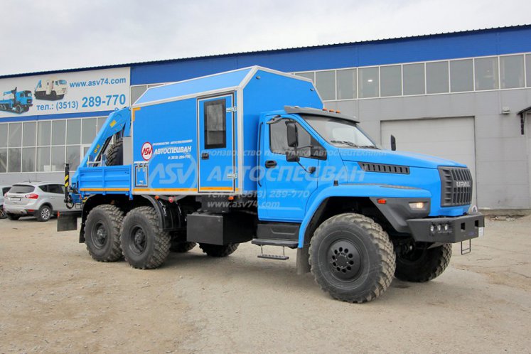 Агрегат для ремонта и обслуживания качалок АРОК УРАЛ NEXT 4320-6952-72(Е5) с КМУ ИМ-50 0