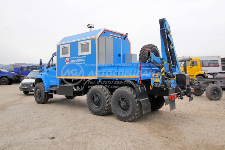 Агрегат для ремонта и обслуживания качалок АРОК УРАЛ NEXT 4320-6952-72(Е5) с КМУ ИМ-50 3