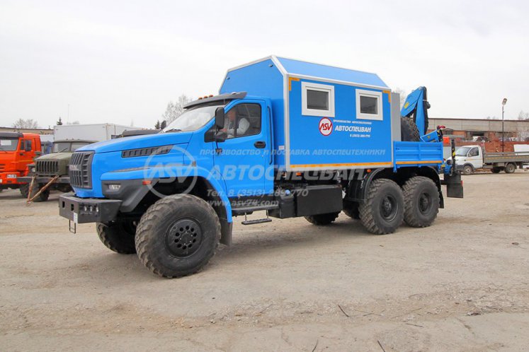 Агрегат для ремонта и обслуживания качалок АРОК УРАЛ NEXT 4320-6952-72(Е5) с КМУ ИМ-50 1
