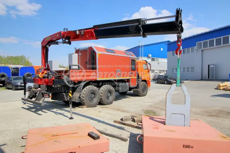 Агрегат для ремонта и обслуживания качалок АРОК КамАЗ 43118-3027-50 с КМУ Palfinger 13.501 2