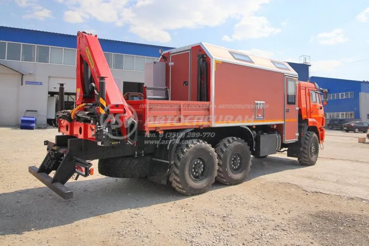 Агрегат для ремонта и обслуживания качалок АРОК КамАЗ 43118-3027-50 с КМУ Palfinger 13.501 4