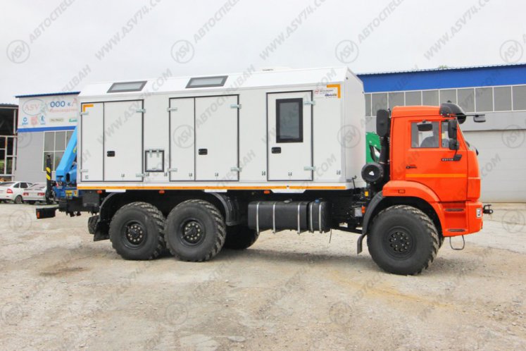 Передвижная мастерская ПАРМ КамАЗ 43118-3027-50 с КМУ ИМ-50 1