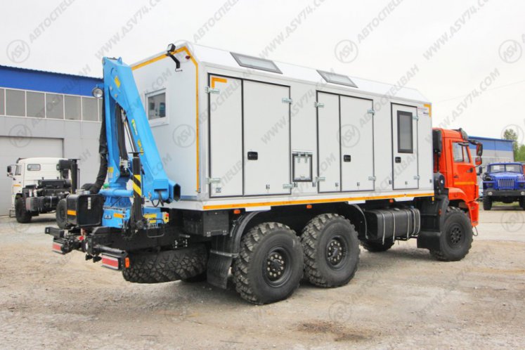 Передвижная мастерская ПАРМ КамАЗ 43118-3027-50 с КМУ ИМ-50 2