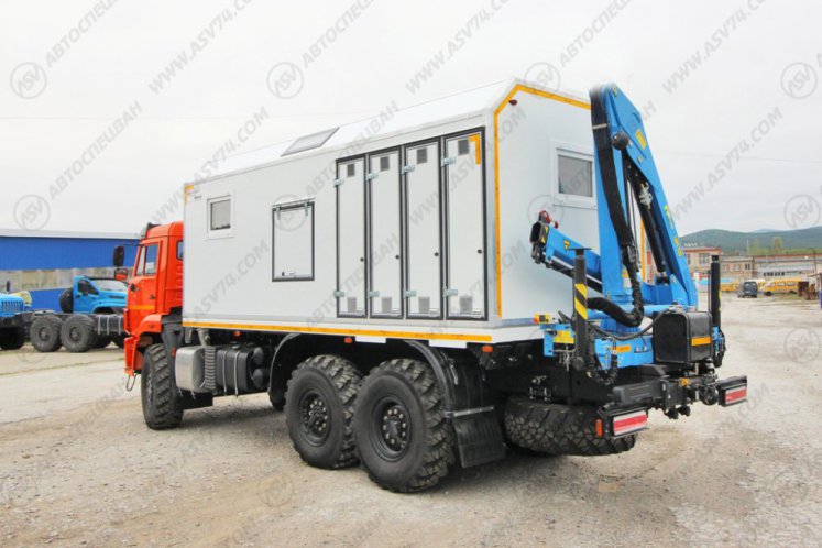 Передвижная мастерская ПАРМ КамАЗ 43118-3027-50 с КМУ ИМ-50 4