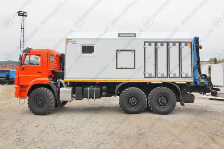 Передвижная мастерская ПАРМ КамАЗ 43118-3027-50 с КМУ ИМ-50 5