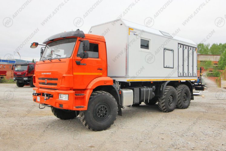 Передвижная мастерская ПАРМ КамАЗ 43118-3027-50 с КМУ ИМ-50 6