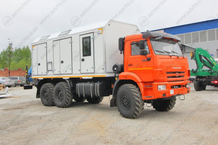 Передвижная мастерская ПАРМ КамАЗ 43118-3027-50 с КМУ ИМ-50 0