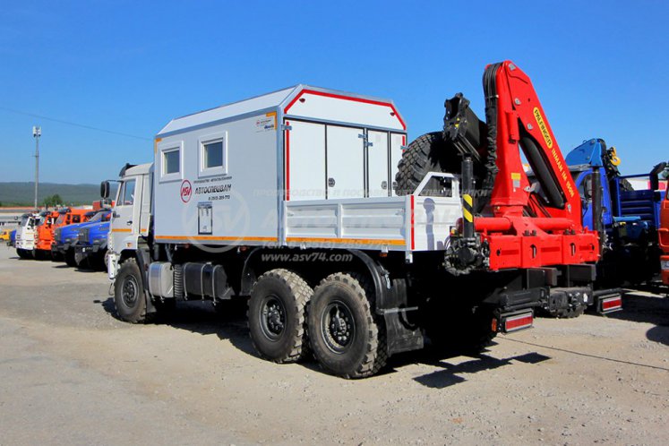 Маслостанция КамАЗ 43118-3027-50 с КМУ ИМ-150N 1