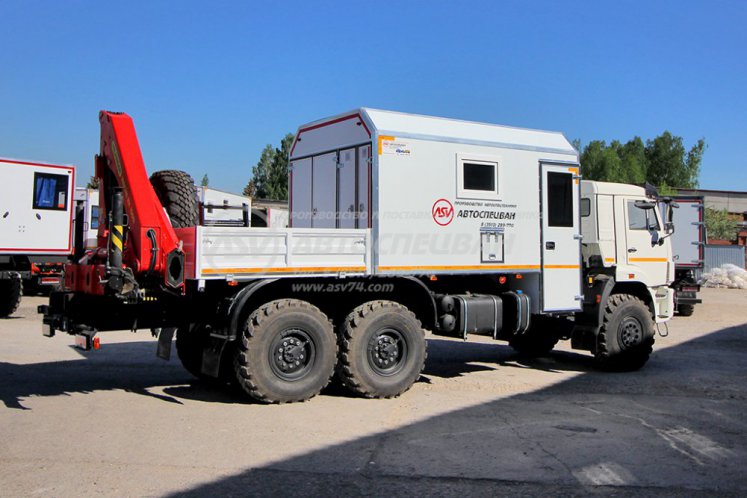 Маслостанция КамАЗ 43118-3027-50 с КМУ ИМ-150N 4