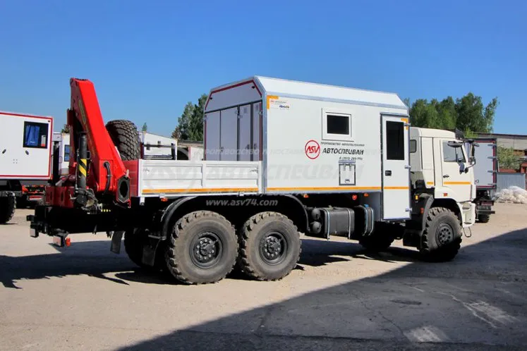 Маслостанция КамАЗ 43118-3027-50 с КМУ ИМ-150N 4