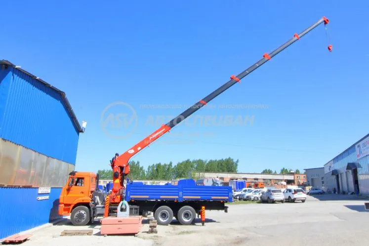Бортовой КАМАЗ 65115-50 с КМУ Kanglim 1256GII 2