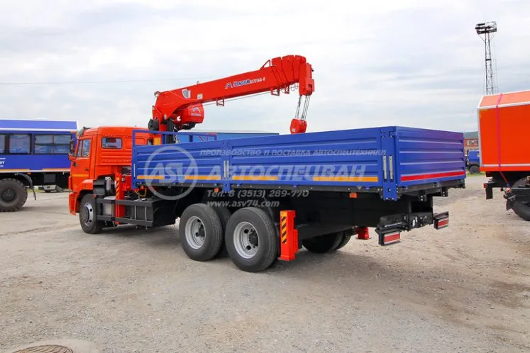 Бортовой КАМАЗ 65115-50 с КМУ Kanglim 1256GII 4