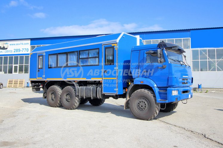 Вахтовый автобус КАМАЗ 43118-3027-50, 20 мест с грузовым отсеком (LUXE) 0