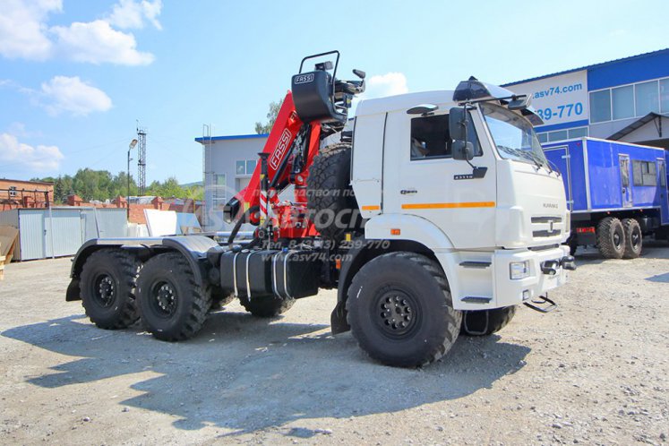 Седельный тягач Камаз 43118-50 с КМУ Fassi F115A.0.22 0