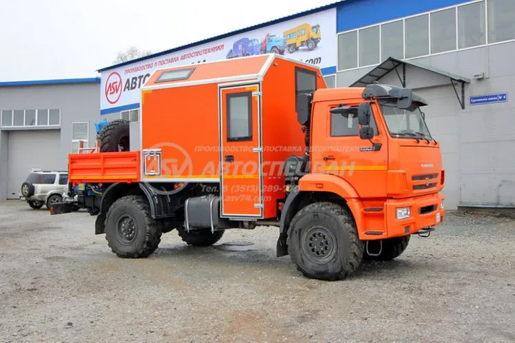 Агрегат ремонта и обслуживания качалок АРОК КамАЗ 43502-3036-66 с КМУ ИМ-20 0