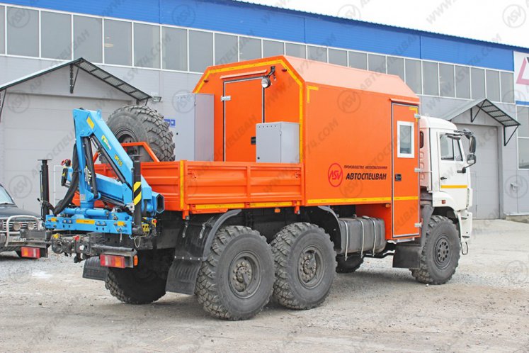 Агрегат наземного ремонта водоводов АНРВ КамАЗ 43118-3027-50 с КМУ ИМ-25 4