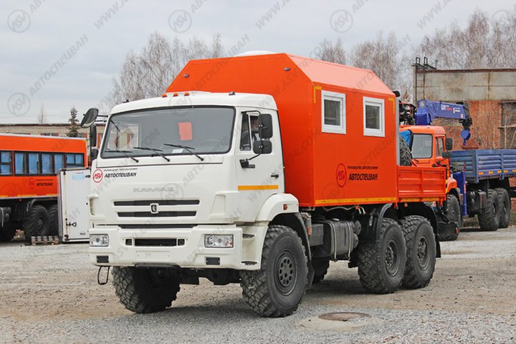 Агрегат наземного ремонта водоводов АНРВ КамАЗ 43118-3027-50 с КМУ ИМ-25 6