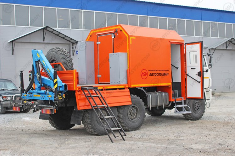 Агрегат наземного ремонта водоводов АНРВ КамАЗ 43118-3027-50 с КМУ ИМ-25 5