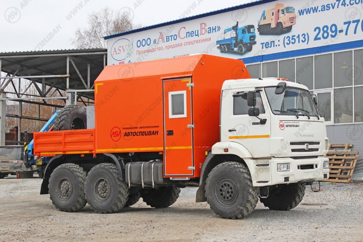 Агрегат наземного ремонта водоводов АНРВ КамАЗ 43118-3027-50 с КМУ ИМ-25 0