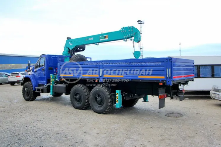 Бортовой Урал 4320 NEXT (капотный) с КМУ HKTC 8016 3