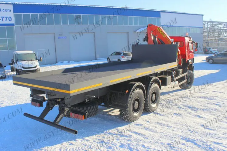 Бортовой автомобиль КАМАЗ 6522 с КМУ PK23500 (контейнеровоз) 1
