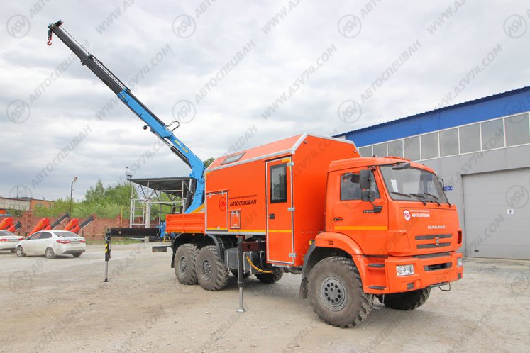 Маслостанция КАМАЗ 43118-3027-50 с КМУ ИМ-180 7