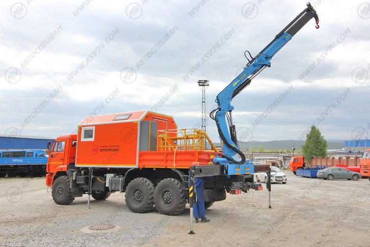 Маслостанция КАМАЗ 43118-3027-50 с КМУ ИМ-180 8