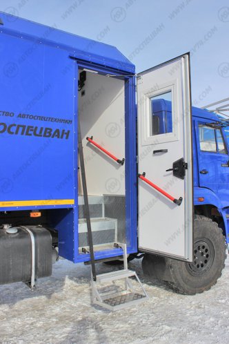 Передвижная мастерская ПАРМ Камаз 43118-3017-50 с бортовой платформой и КМУ 5