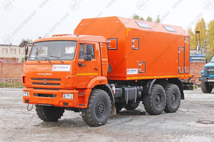Передвижная мастерская ПАРМ КамАЗ 43118-3027-50 с токарным станком 1