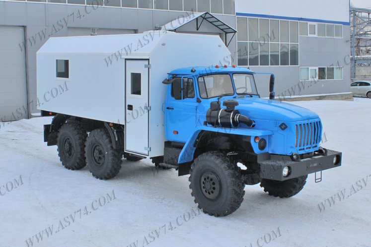 Транспортно-бытовой автомобиль ТБМ Урал 4320-1112-71М с отсеком для перевозки людей 0