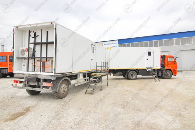 Передвижной мобильный комплекс на шасси Камаз 43253-69(G5) с вагон-домом 3