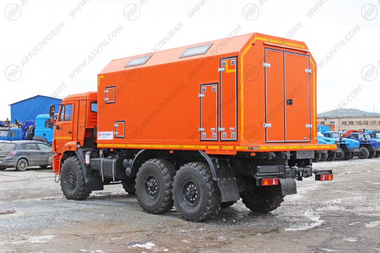 Передвижная мастерская ПАРМ КамАЗ 43118-3027-50 с токарным станком 2