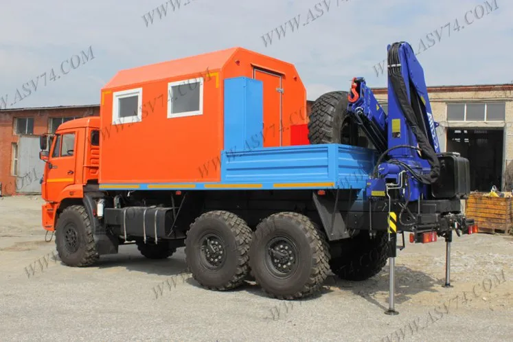 Агрегат ремонта и обслуживания качалок АРОК КАМАЗ 43118 с КМУ АНТ 12.2 1