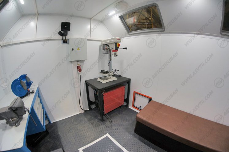 Передвижная мастерская ПАРМ АСВ7721G1-10 Урал 4320-1112-61E5 без токарного станка 5