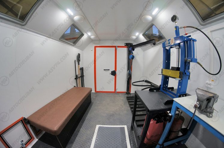 Передвижная мастерская ПАРМ АСВ7721G1-10 Урал 4320-1112-61E5 без токарного станка 8