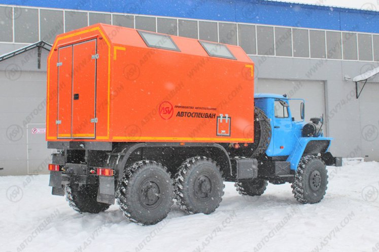 Передвижная мастерская ПАРМ АСВ7721G1-10 Урал 4320-1112-61E5 без токарного станка 1