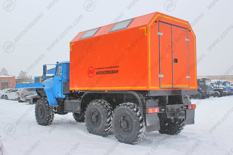 Передвижная мастерская ПАРМ АСВ7721G1-10 Урал 4320-1112-61E5 без токарного станка 2