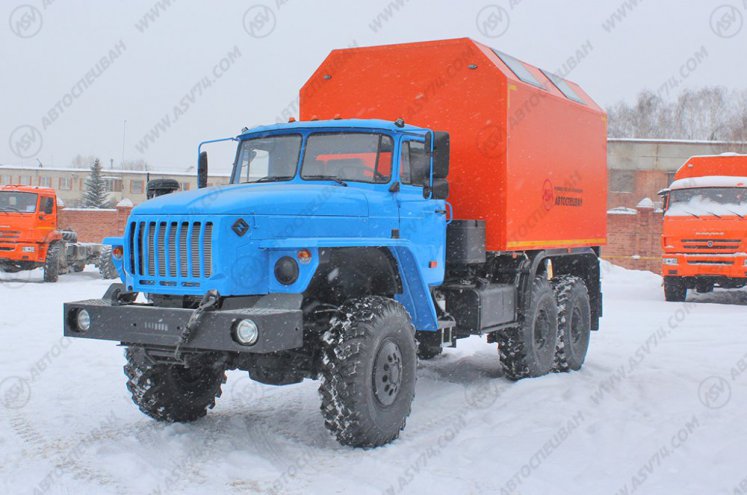 Передвижная мастерская ПАРМ АСВ7721G1-10 Урал 4320-1112-61E5 без токарного станка 3