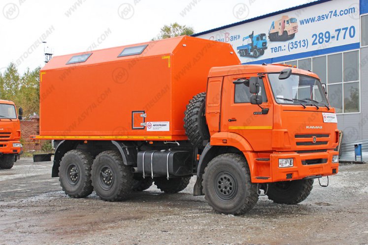Передвижная мастерская ПАРМ КамАЗ 43118-3027-50 с токарным станком 0