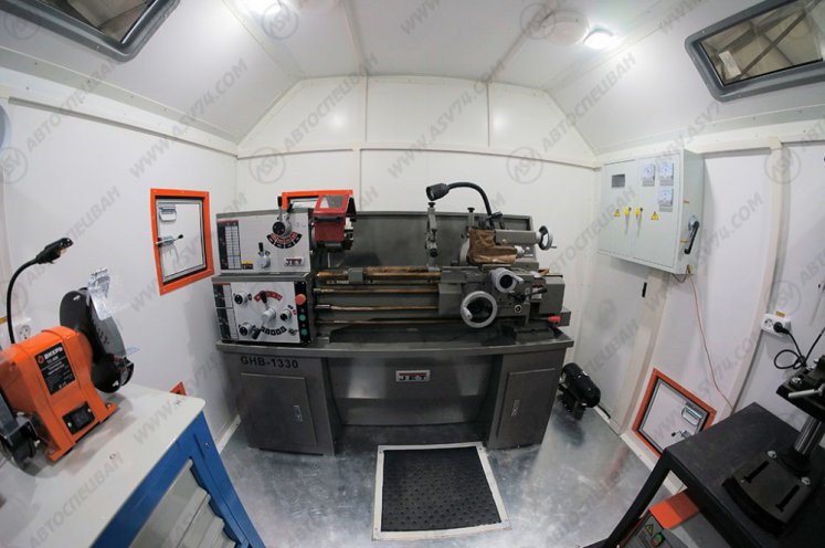 Передвижная мастерская ПАРМ КамАЗ 43118-3027-50 с токарным станком 9