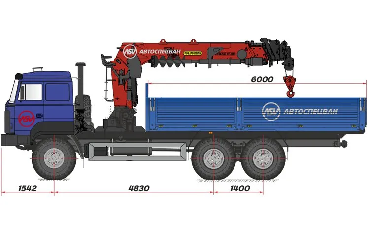 Бортовой автомобиль Урал 4320-80М (бескапотный) с КМУ IT-200 (тросовый) 0